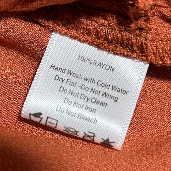 Before You | NWT Terracotta tiered ruffle top small - Picture 4 of 5